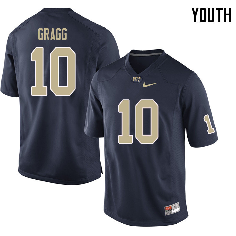 Youth #10 Will Gragg Pittsburgh Panthers College Football Jerseys Sale-Navy